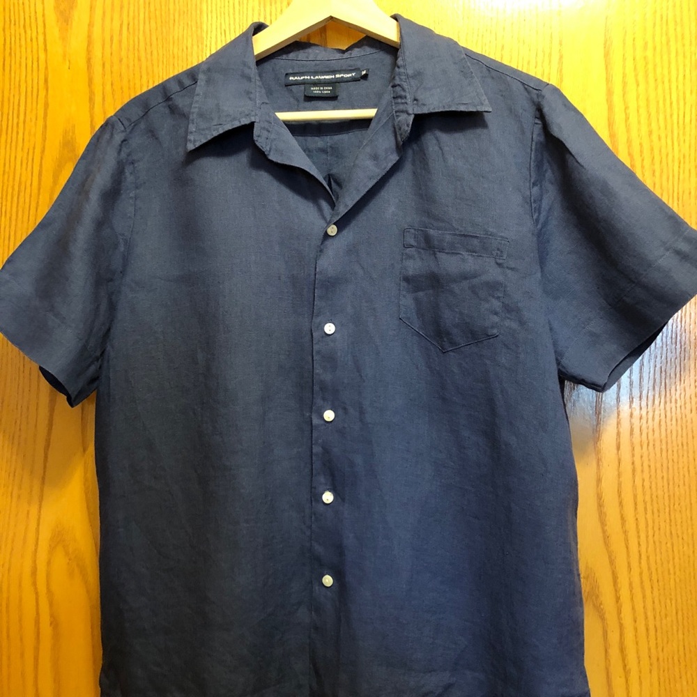 Ralph Lauren Sport dark blue short sleeve shirt